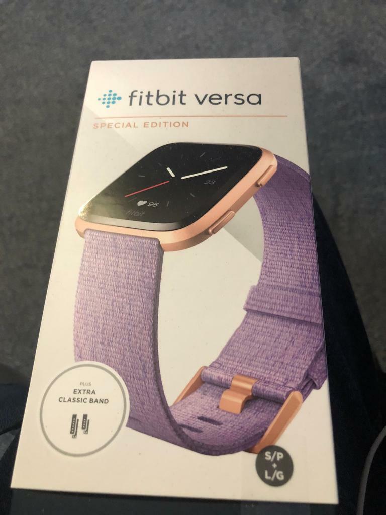fitbit versa rose gold lavender